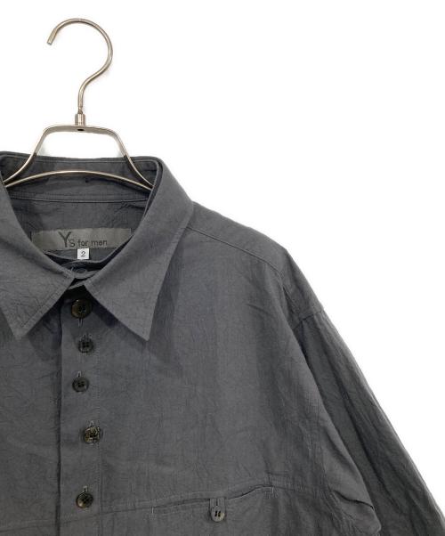 Y's for men（ワイズフォーメン）Y's for men (ワイズフォーメン) 半袖シャツ グレー サイズ:2の古着・服飾アイテム