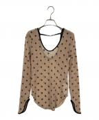 SORINソリン）の古着「SWAN LAKE U-neck TOP」｜ベージュ