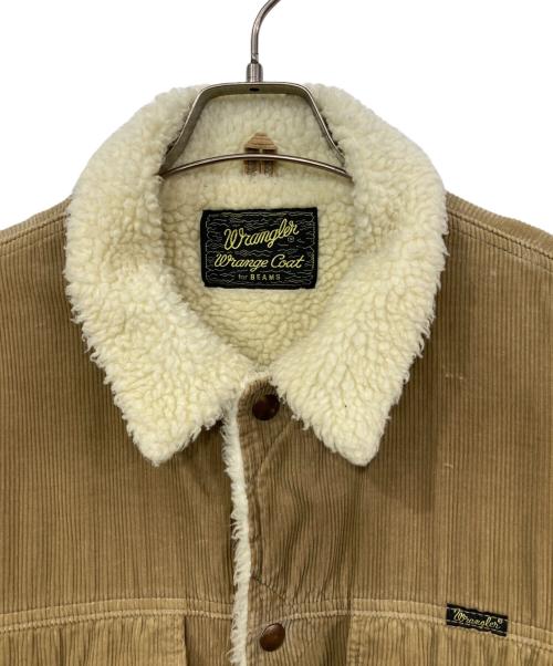Wrangler（ラングラー）Wrangler (ラングラー) BEAMS (ビームス) 裏ボアコーデュロイジャケット ベージュ サイズ:Mの古着・服飾アイテム
