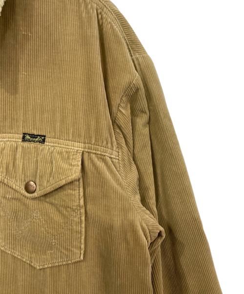 Wrangler（ラングラー）Wrangler (ラングラー) BEAMS (ビームス) 裏ボアコーデュロイジャケット ベージュ サイズ:Mの古着・服飾アイテム
