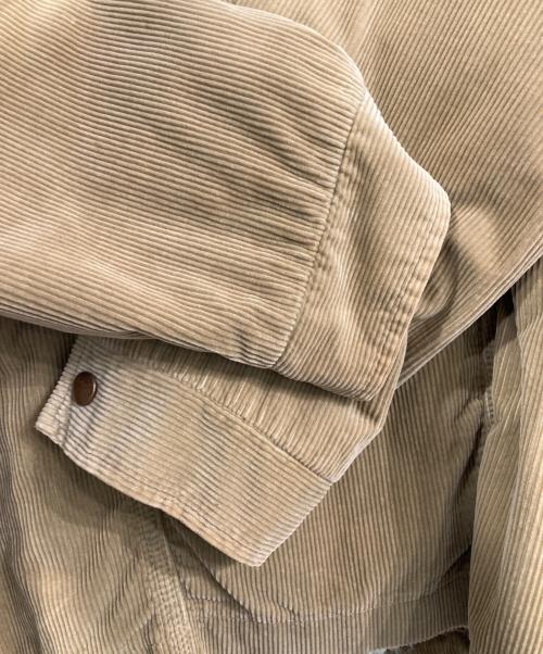 Wrangler（ラングラー）Wrangler (ラングラー) BEAMS (ビームス) 裏ボアコーデュロイジャケット ベージュ サイズ:Mの古着・服飾アイテム