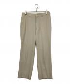AURALEEオーラリー）の古着「HARD TWIST WOOL DOBBY SLACKS」｜ベージュ