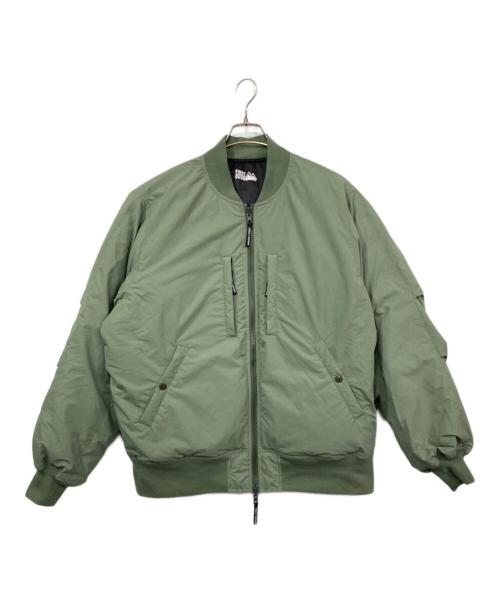 FIRST DOWN（ファーストダウン）FIRST DOWN (ファーストダウン) MA-1ダウンジャケット オリーブ サイズ:Lの古着・服飾アイテム
