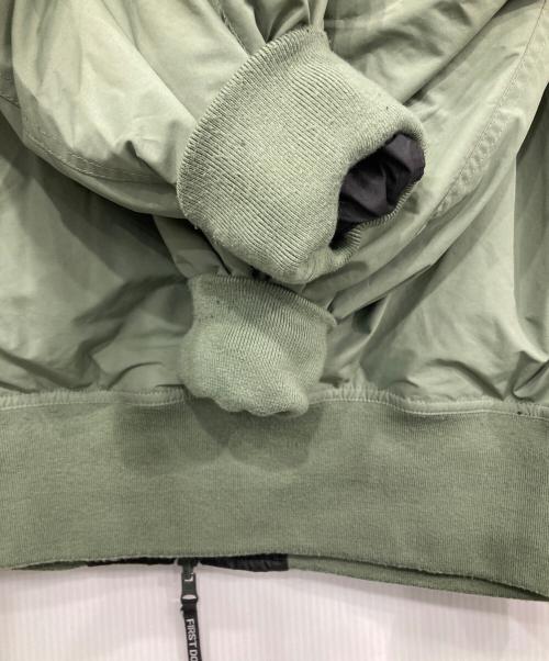 FIRST DOWN（ファーストダウン）FIRST DOWN (ファーストダウン) MA-1ダウンジャケット オリーブ サイズ:Lの古着・服飾アイテム