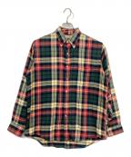 ）の古着「チェックシャツ」｜グリーン×レッド