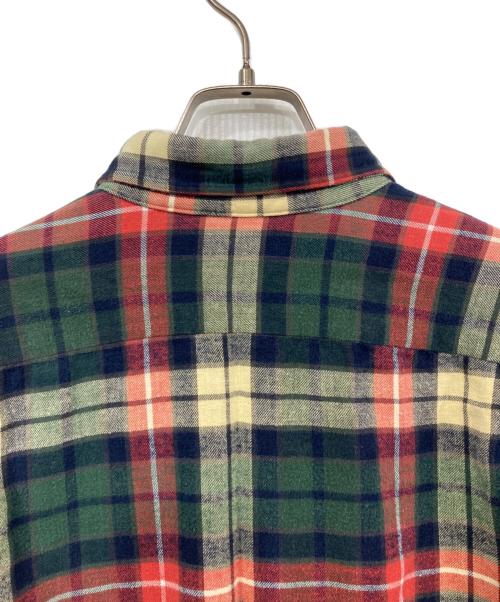 L.L.Bean（エルエルビーン）L.L.Bean (エルエルビーン) チェックシャツ グリーン×レッド サイズ:MEDIUMの古着・服飾アイテム