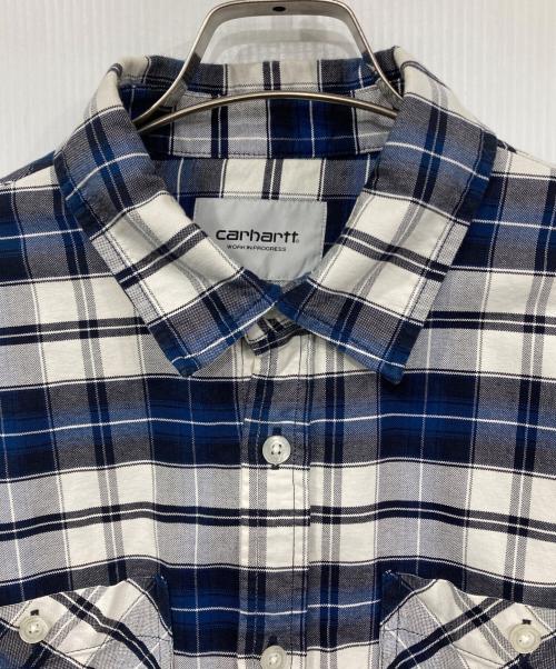 Carhartt WIP（カーハート ワーク イン プログレス）CARHARTT WIP (カーハート ワーク イン プログレス) L/S TARBELL SHIRT ブルー サイズ:Mの古着・服飾アイテム