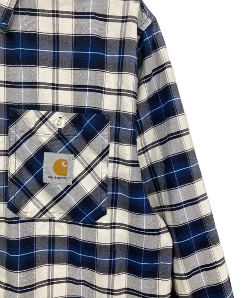 Carhartt WIP（カーハート ワーク イン プログレス）CARHARTT WIP (カーハート ワーク イン プログレス) L/S TARBELL SHIRT ブルー サイズ:Mの古着・服飾アイテム