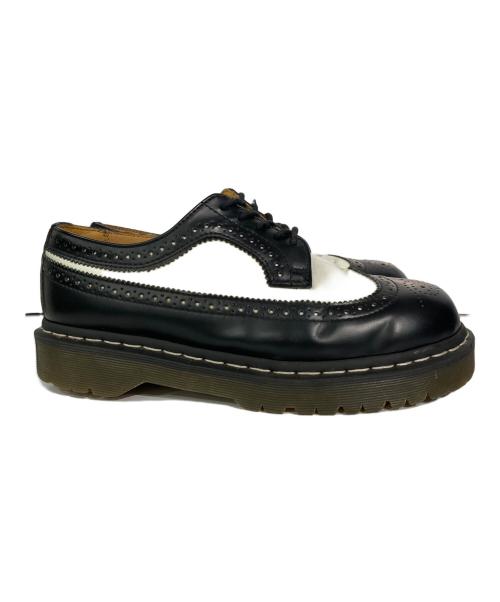 Dr.Martens（ドクターマーチン）Dr.Martens (ドクターマーチン) ウィングチップシューズ ホワイト×ブラック サイズ:UK7の古着・服飾アイテム