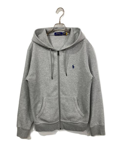 POLO RALPH LAUREN（ポロ・ラルフローレン）POLO RALPH LAUREN (ポロ・ラルフローレン) ポニー刺繍ジップパーカー グレー サイズ:Ｓの古着・服飾アイテム
