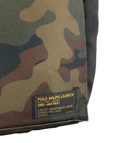 POLO RALPH LAUREN（ポロ・ラルフローレン）POLO RALPH LAUREN (ポロ・ラルフローレン) 2WAYブリーフケース カモフラ×ブラックの古着・服飾アイテム