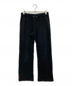 PRADA SPORTSプラダスポーツ）の古着「裾ロゴラバーパッチスウェットパンツ」｜ブラック