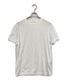PRADA（プラダ）の古着「トライアングルロゴ クルーネックTシャツ」｜ホワイト
