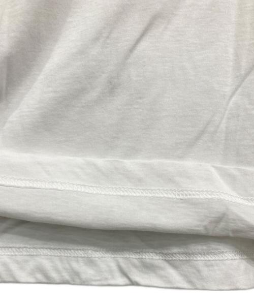 PRADA（プラダ）PRADA (プラダ) トライアングルロゴ クルーネックTシャツ ホワイト サイズ:Lの古着・服飾アイテム
