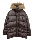 PAUL SMITHポールスミス）の古着「ラムレザーダウンジャケット」｜ブラウン