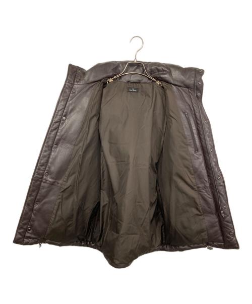 PAUL SMITH（ポールスミス）Paul Smith (ポールスミス) ラムレザーダウンジャケット ブラウン サイズ:Mの古着・服飾アイテム