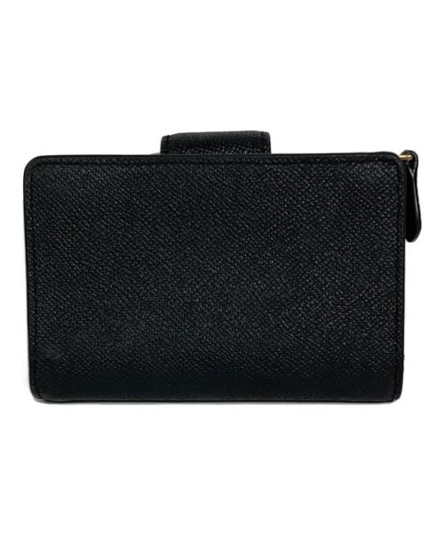 COACH（コーチ）COACH (コーチ) ミディアム コーナー ジップ ウォレット ブラックの古着・服飾アイテム