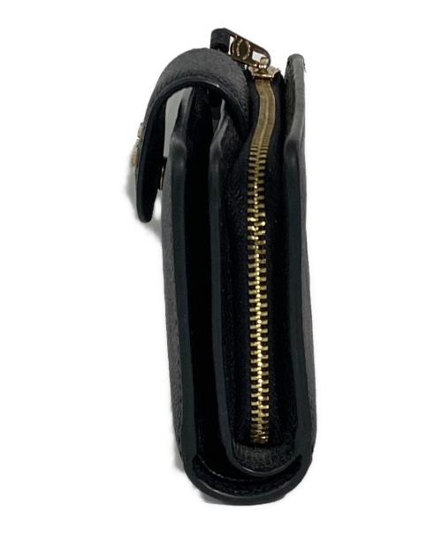 COACH（コーチ）COACH (コーチ) ミディアム コーナー ジップ ウォレット ブラックの古着・服飾アイテム