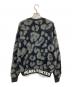 PEARLY GATES (パーリーゲイツ) レオパ柄ニット グレー×ブラック：9000円