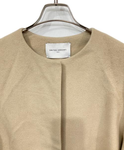 UNITED ARROWS TOKYO（ユナイテッドアローズトウキョウ）UNITED ARROWS TOKYO (ユナイテッドアローズトウキョウ) ノーカラーコート ベージュ サイズ:36の古着・服飾アイテム