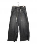Spick and Spanスピック＆スパン）の古着「5 1/2 SOFT DRAWSTRINGDENIM」｜ブラック