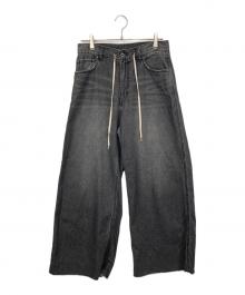 Spick and Span（スピック＆スパン）の古着「5 1/2 SOFT DRAWSTRINGDENIM」｜ブラック