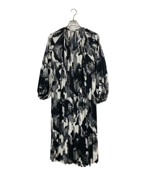SPECCHIO（スペッチオ）SPECCHIO (スペッチオ) ウエストマークプリーツワンピース グレー サイズ:40の古着・服飾アイテム