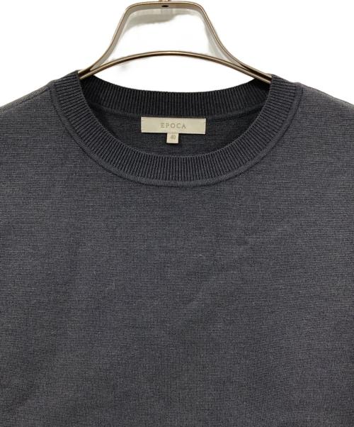 EPOCA（エポカ）EPOCA (エポカ) ボックスシルエット ニットプルオーバー グレー サイズ:40の古着・服飾アイテム