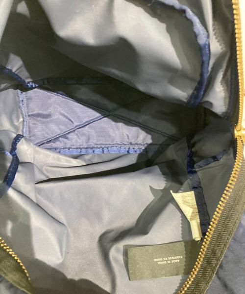 MARC JACOBS（マークジェイコブス）MARC JACOBS (マークジェイコブス) ナイロンレザーリュック ネイビーの古着・服飾アイテム