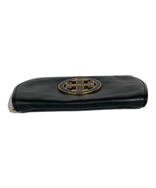 TORY BURCH（トリーバーチ）TORY BURCH (トリーバーチ) チェーンショルダーバッグ ブラック×ゴールドの古着・服飾アイテム