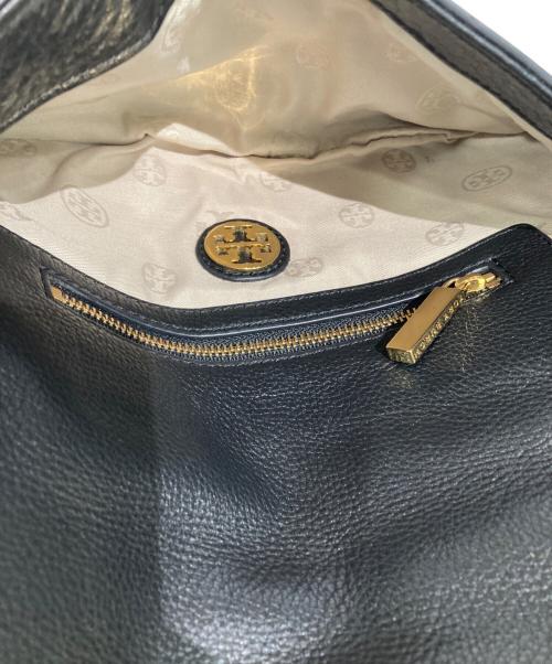 TORY BURCH（トリーバーチ）TORY BURCH (トリーバーチ) チェーンショルダーバッグ ブラック×ゴールドの古着・服飾アイテム
