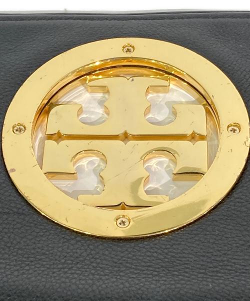 TORY BURCH（トリーバーチ）TORY BURCH (トリーバーチ) チェーンショルダーバッグ ブラック×ゴールドの古着・服飾アイテム