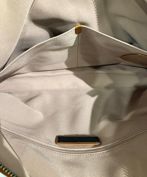 KIEFER NEU（キーファーノイ）Kiefer neu (キーファーノイ) レザートートバッグ ブラウンの古着・服飾アイテム