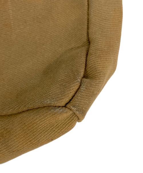 Jas-M.B.（ジャスエムビー）Jas-M.B. (ジャスエムビー) レザーフラップショルダーバッグ ベージュ×ブラウンの古着・服飾アイテム