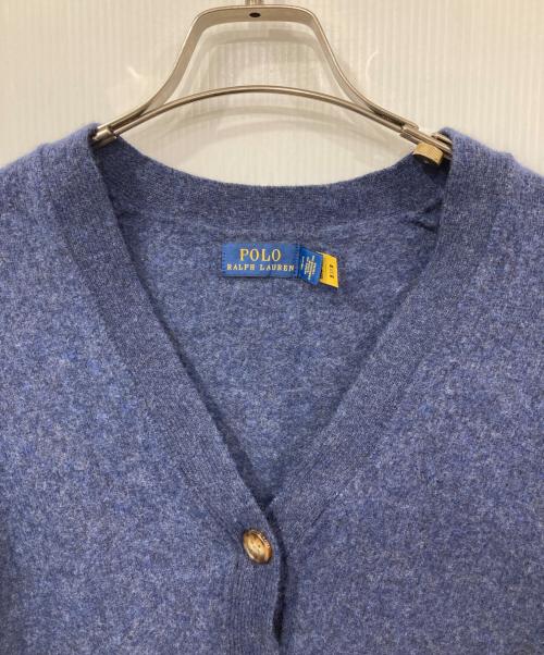 POLO RALPH LAUREN（ポロ・ラルフローレン）POLO RALPH LAUREN (ポロ・ラルフローレン) カシミヤ混ニットカーディガン ネイビー サイズ:Sの古着・服飾アイテム