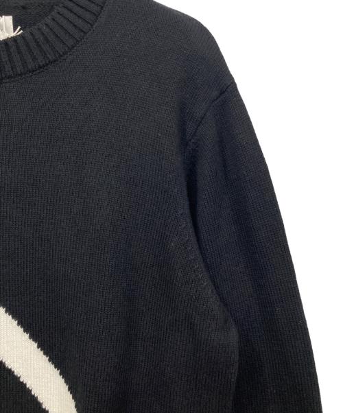 Saturdays NYC（サタデーズ ニューヨークシティ）Saturdays NYC (サタデーズ ニューヨークシティ) Greg Cashmere Slash Sweater ブラック サイズ:Mの古着・服飾アイテム
