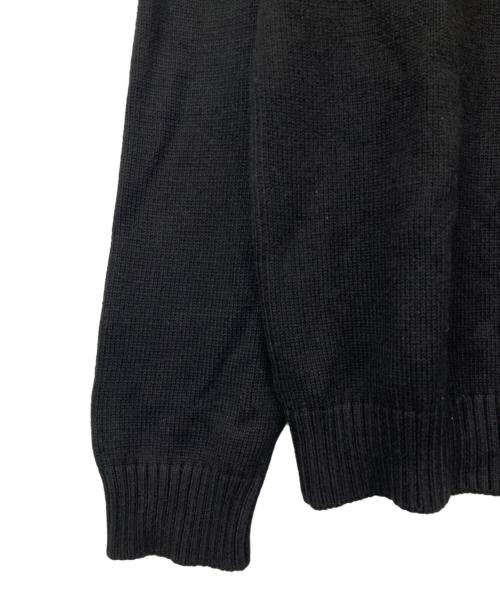 Saturdays NYC（サタデーズ ニューヨークシティ）Saturdays NYC (サタデーズ ニューヨークシティ) Greg Cashmere Slash Sweater ブラック サイズ:Mの古着・服飾アイテム