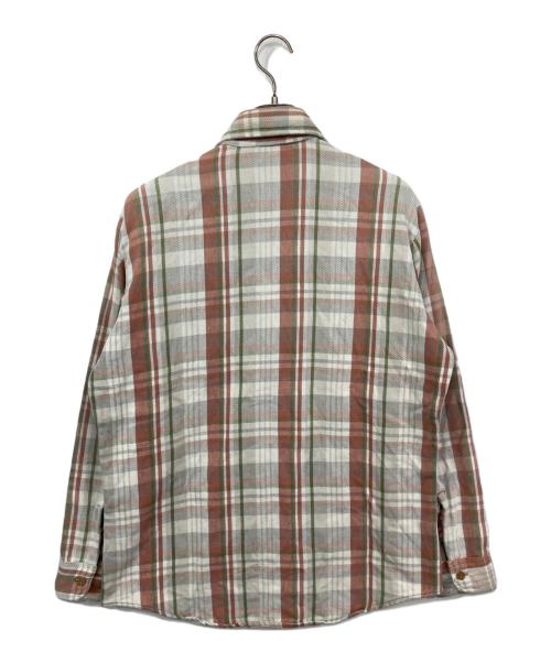 big mac（ビッグマック）BIG MAC (ビッグマック) ヘビーネルシャツ ホワイト×レッド サイズ:Mの古着・服飾アイテム
