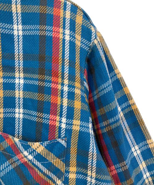 big mac（ビッグマック）BIG MAC (ビッグマック) ヘビーネルシャツ ブルー サイズ:Mの古着・服飾アイテム