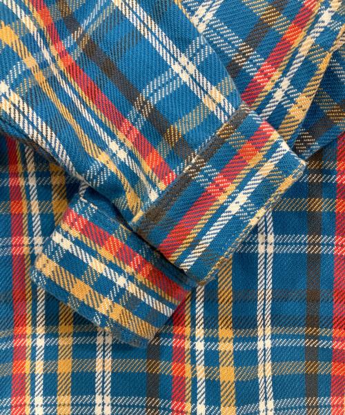 big mac（ビッグマック）BIG MAC (ビッグマック) ヘビーネルシャツ ブルー サイズ:Mの古着・服飾アイテム