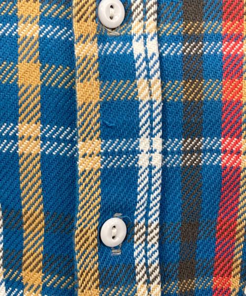 big mac（ビッグマック）BIG MAC (ビッグマック) ヘビーネルシャツ ブルー サイズ:Mの古着・服飾アイテム