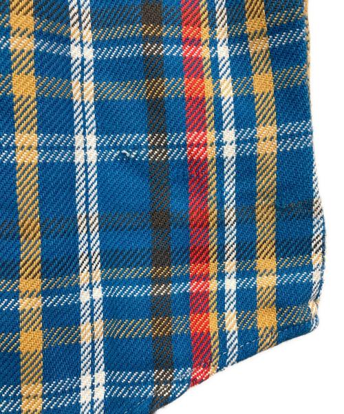 big mac（ビッグマック）BIG MAC (ビッグマック) ヘビーネルシャツ ブルー サイズ:Mの古着・服飾アイテム