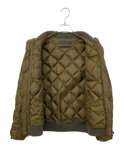 RALPH LAUREN（ラルフローレン）RALPH LAUREN (ラルフローレン) キルティングダウンダウンジャケット オリーブ サイズ:SIZE M9の古着・服飾アイテム
