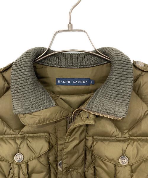 RALPH LAUREN（ラルフローレン）RALPH LAUREN (ラルフローレン) キルティングダウンダウンジャケット オリーブ サイズ:SIZE M9の古着・服飾アイテム