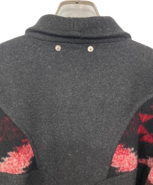 DIESEL（ディーゼル）DIESEL (ディーゼル) 袖レザーチェスターコート ブラック サイズ:Sの古着・服飾アイテム