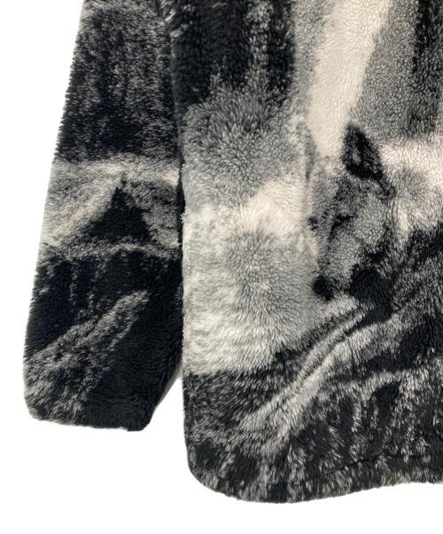 BLACK MOUNTAIN（ブラックマウンテン）BLACK MOUNTAIN (ブラックマウンテン) ウルフフリースジャケット ブラック×ホワイト サイズ:Mの古着・服飾アイテム