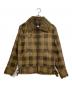 WOOLRICH（ウールリッチ）の古着「ボア襟チェックジャケット」｜ブラウン