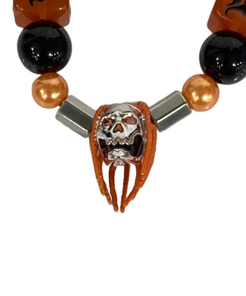 TYGA（タイガ）TYGA (タイガ) EVAE MOB (エバーモブ) TYGA Collab  Necklace ブラック×オレンジの古着・服飾アイテム