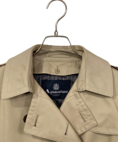 Aquascutum（アクアスキュータム）Aquascutum (アクアスキュータム) ライナー付トレンチコート ベージュ サイズ:6の古着・服飾アイテム