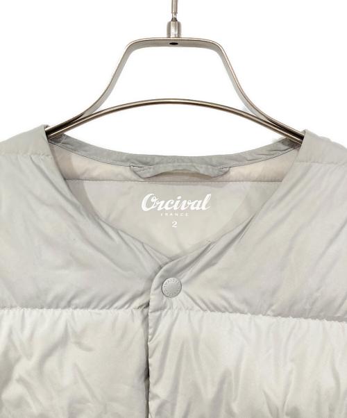 ORCIVAL（オーシバル）ORCIVAL (オーシバル) カラーレス キルティング ダウンコート グレー サイズ:SIZE 2の古着・服飾アイテム
